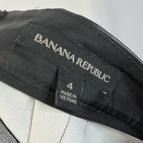 Banana Republic Black & Gray Stripe Midi Pencil Skirt 4 - Picture 5 of 5